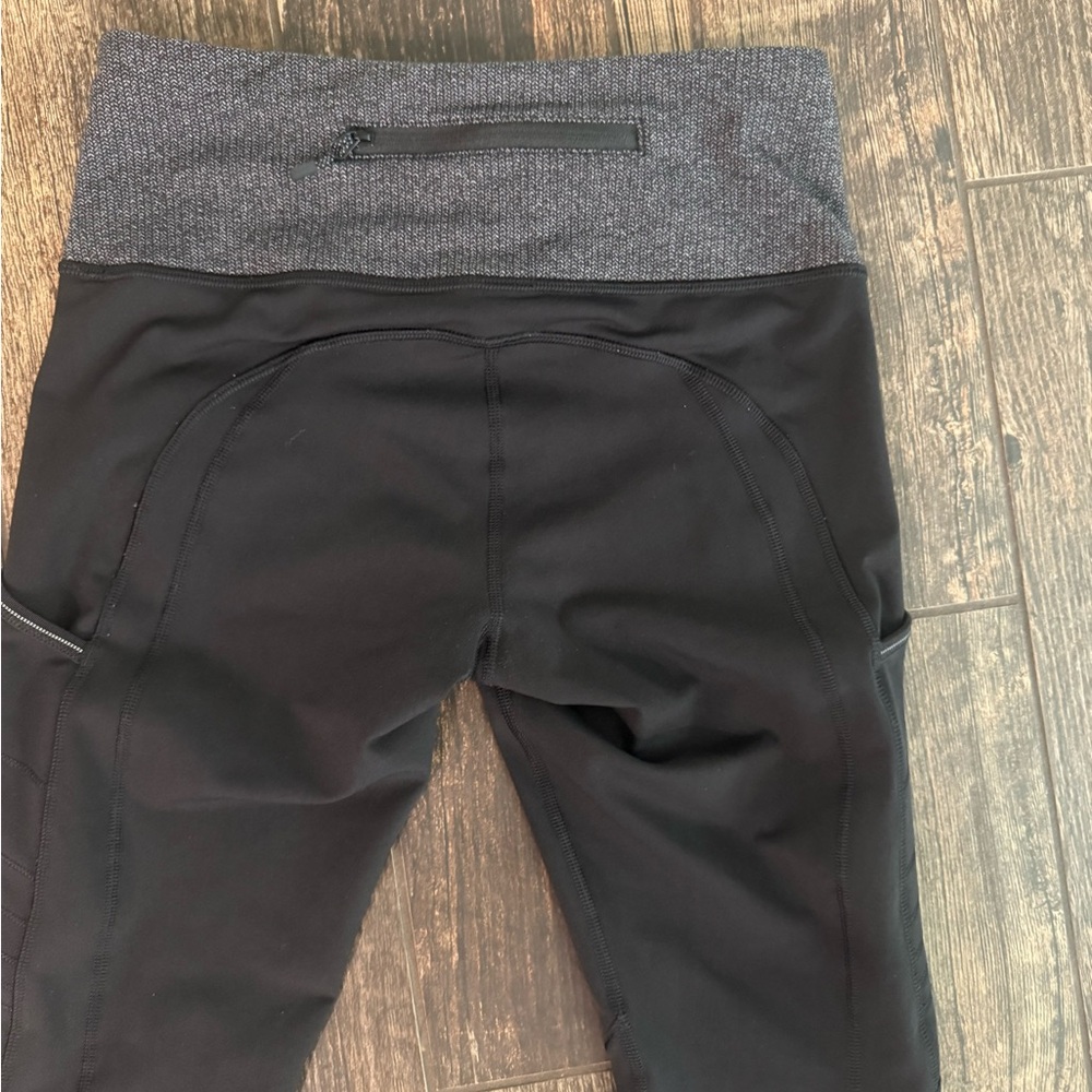 Lululemon Athletica Black and Gray Leggings
